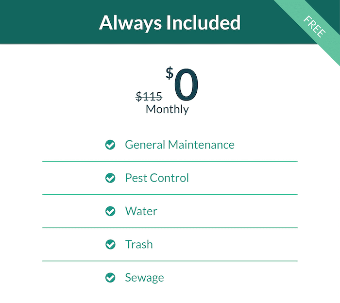 An image titled "Always Included" showing a  alt=